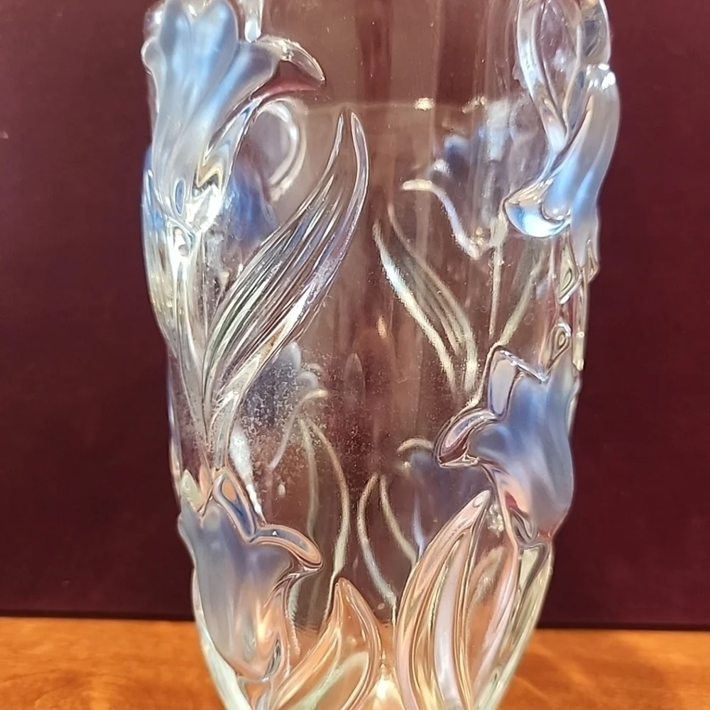 Mikasa Bluebells Painted Glass Vase 8